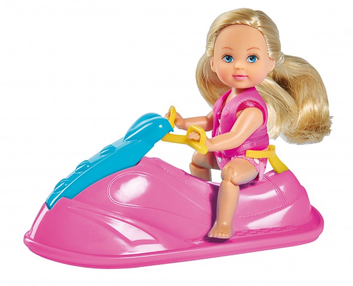 цена Куклы и одежда для кукол Simba Кукла Еви в купальнике на водном скутере 12 см