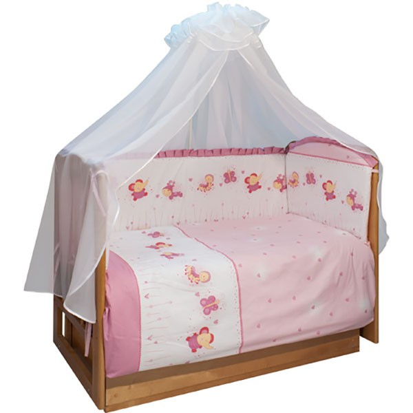 детское постельное белье в кроватку звезды на оранжевом бязь 3 предмета с 1 нав 40х60 Постельное белье Sonia Kids Ласковое лето (3 предмета)