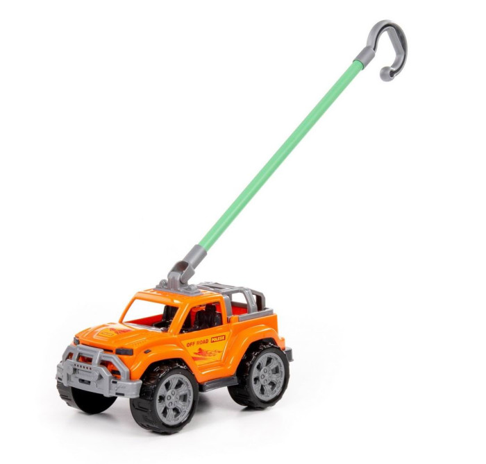 Каталка-игрушка Полесье Автомобиль Легионер с ручкой каталка полесье автомобиль supercar 5 со звуковым сигналом