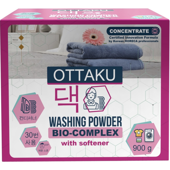 Ottaku Концентрированный порошок с кондиционером Bio-Complex 900 г порошок концентрат для детских вещей 950 г iconclean