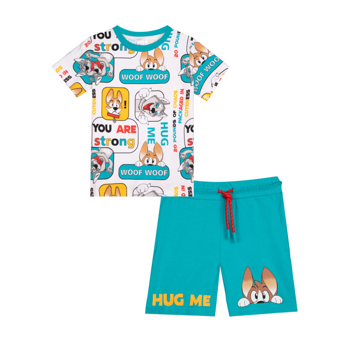 комплекты детской одежды playtoday комплект для мальчиков best friend baby boys футболка шорты 12333006 Комплекты детской одежды Playtoday Комплект для мальчика Best friend kids boys 12312088