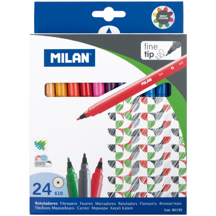 

Фломастеры Milan 610 24 цвета, 610 24 цвета