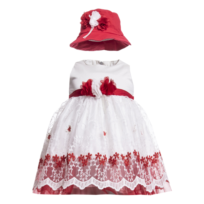 Комплекты детской одежды Cascatto Комплект для девочки (шляпка, платье) KOMD18/05