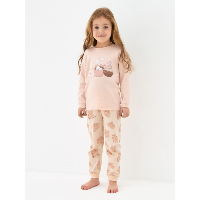 Домашняя одежда Kogankids Пижама для девочки Пирожное домашняя одежда carter s пижама для девочки с ленивцами 4 предмета 1m693710