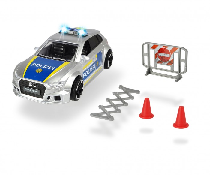 Машины Dickie Полицейская машинка Audi RS3 1:32 15 см машины dickie полицейская станция 3 машины
