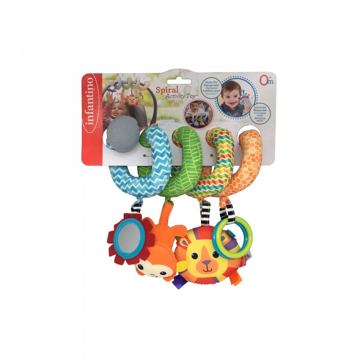Подвесные игрушки Infantino Развивающая игрушка Спиралька подвесные игрушки infantino прорезыватель дрожащий бегемотик