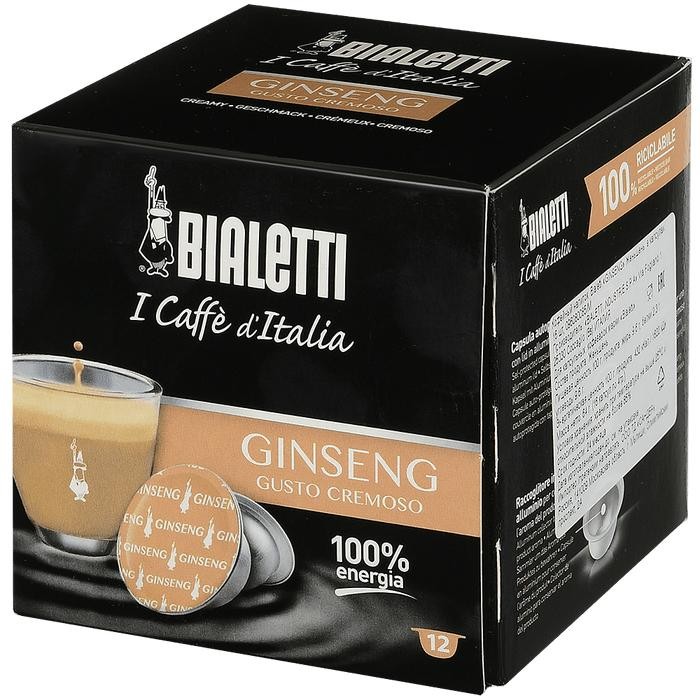 

Bialetti Кофе Ginseng капсулы для кофемашин 12 шт., Кофе Ginseng капсулы для кофемашин 12 шт.
