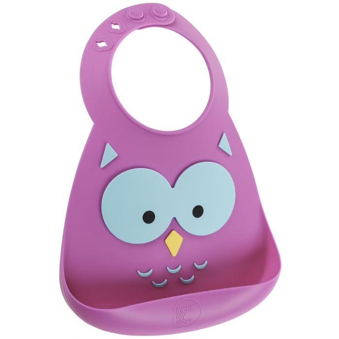  Make my day Baby Bib Owl - 