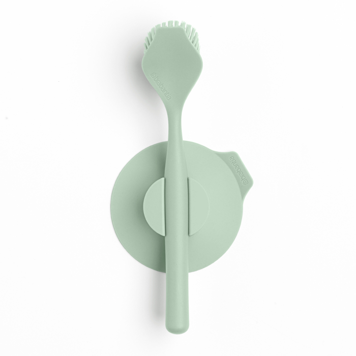 Brabantia Щетка для мытья посуды с держателем на присоске Sink Side водосгон с держателем на вакуумной присоске 23 5×20 5×2 см