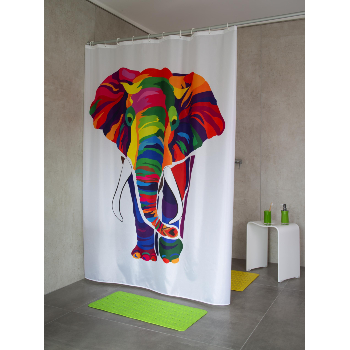  Ridder Штора для ванных комнат Elephant 200х180 см - Мультиколор