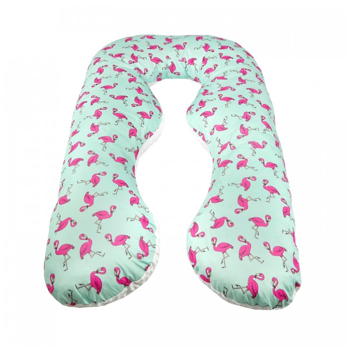 AmaroBaby Подушка для беременных Фламинго 340х72 см подушка с пайетками фламинго сплошная текстиль 40х40