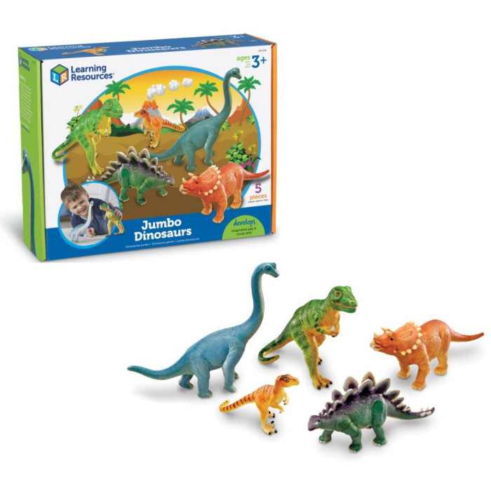 цена Игровые фигурки Learning Resources Набор фигурок Эра динозавров Часть 2