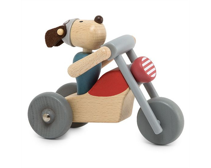 Деревянная игрушка Lukno мотоцикл