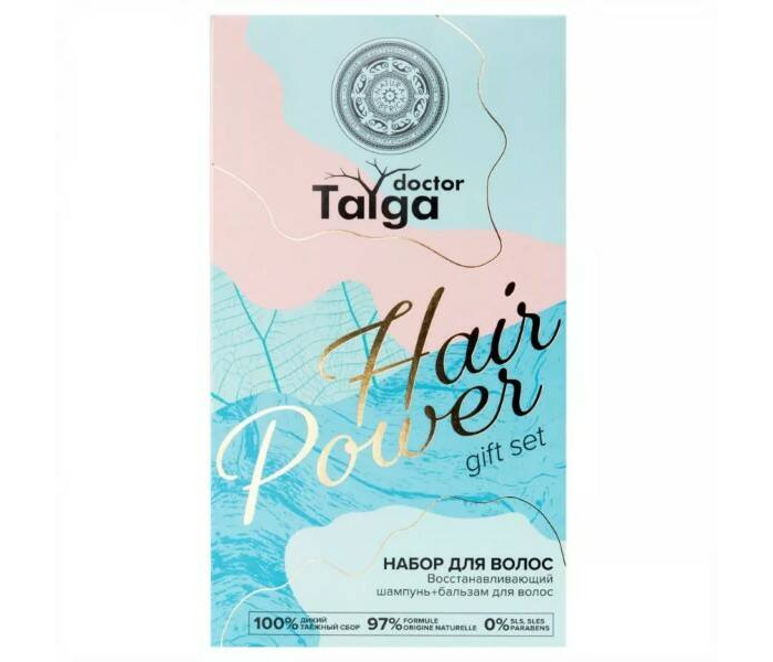  Natura Siberica Doctor Taiga Набор для волос Hair Power Восстанавливление поврежденных волос 270 мл