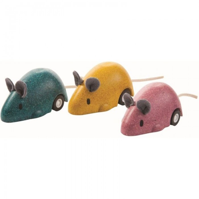 Деревянные игрушки Plan Toys Мышь двигающаяся 4611 цена и фото