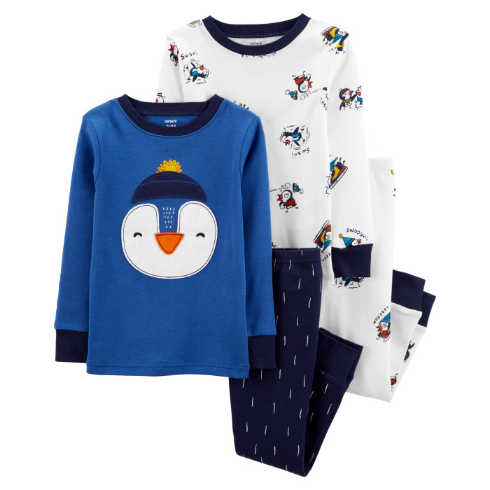  Carter's Пижама для мальчика с пингвинами (4 предмета) 1M677710
