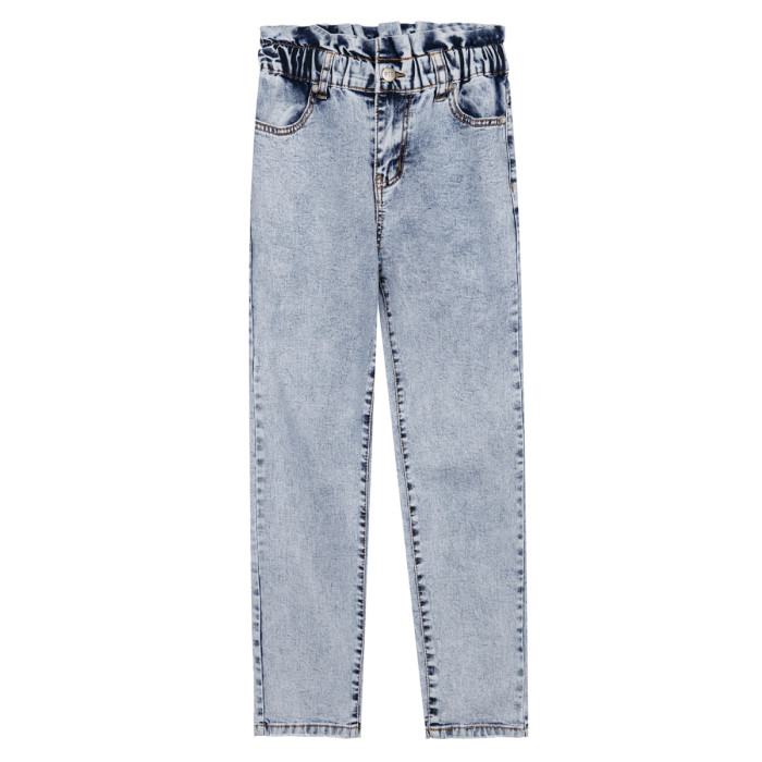Playtoday Брюки текстильные джинсовые для девочек 12221160 шорты текстильные джинсовые для девочек