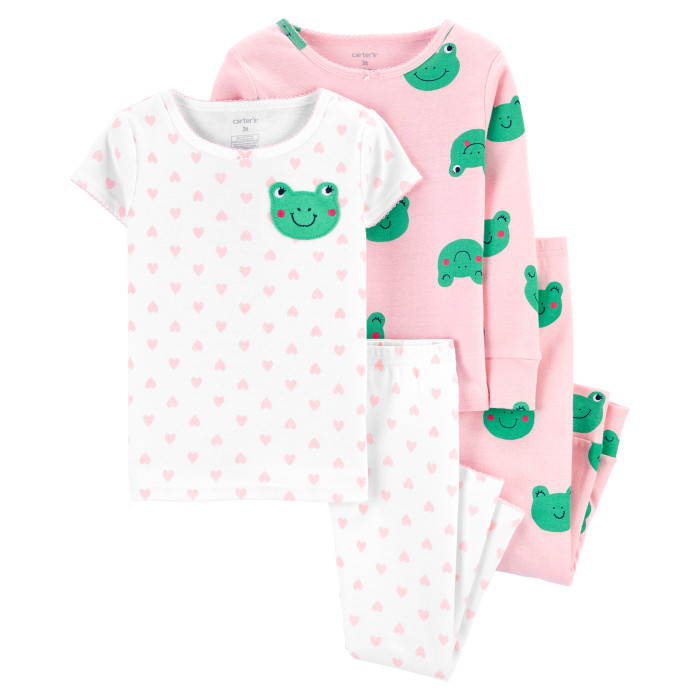 

Carter's Пижама для девочки с лягушками (4 предмета), Пижама для девочки с лягушками (4 предмета)