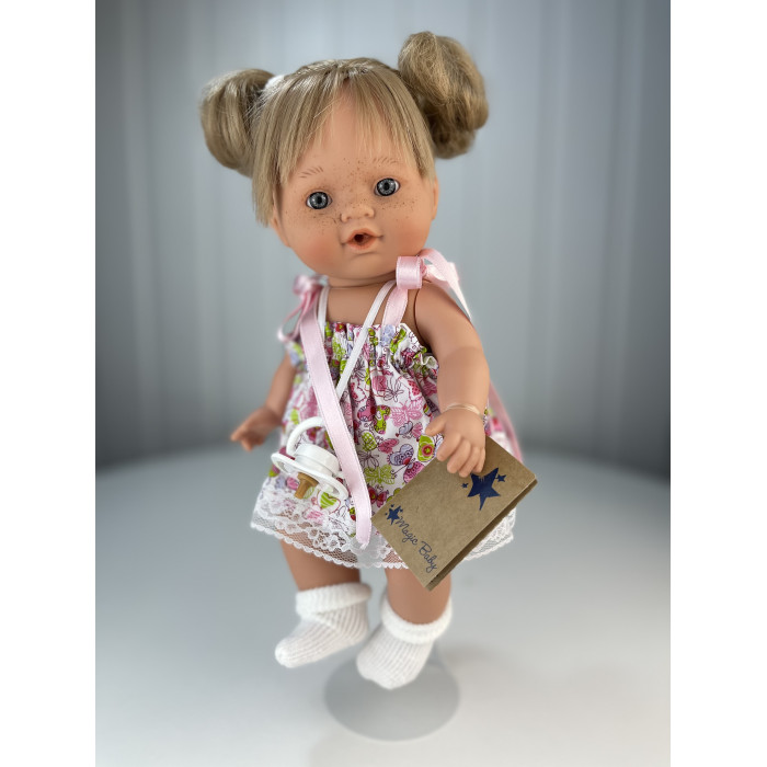 Куклы и одежда для кукол Lamagik S.L. Кукла-пупс девочка в платье блондинка 30 см куклы и одежда для кукол lamagik s l кукла пупс балерина 30 см