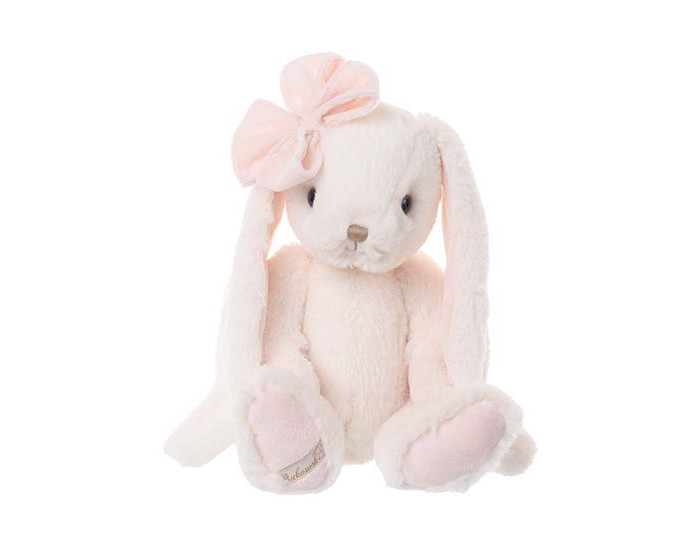 Мягкая игрушка Bukowski design Плюшевый заяц Lilibet с розовым бантом-повязкой 40 см