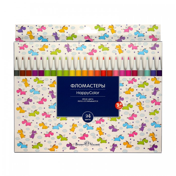 

Фломастеры Bruno Visconti Happycolor 24 цвета, Happycolor 24 цвета