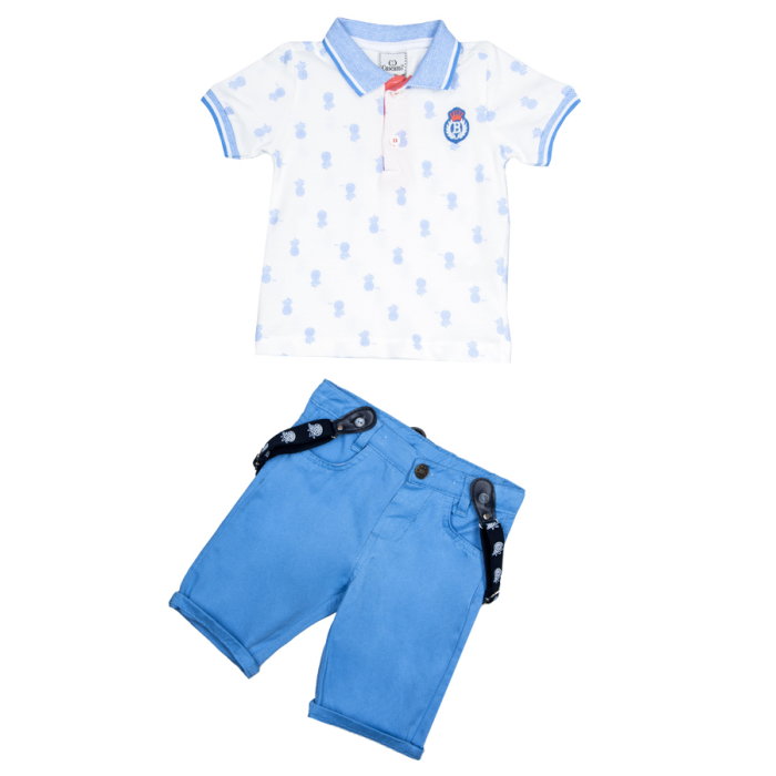 комплекты детской одежды cascatto комплект одежды для мальчика футболка бриджи g komm18 28 Комплекты детской одежды Cascatto Комплект одежды для мальчика (футболка, бриджи, подтяжки) G-KOMM18/21