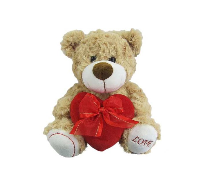 цена Мягкие игрушки ABtoys Медведь с сердцем Love 18 см