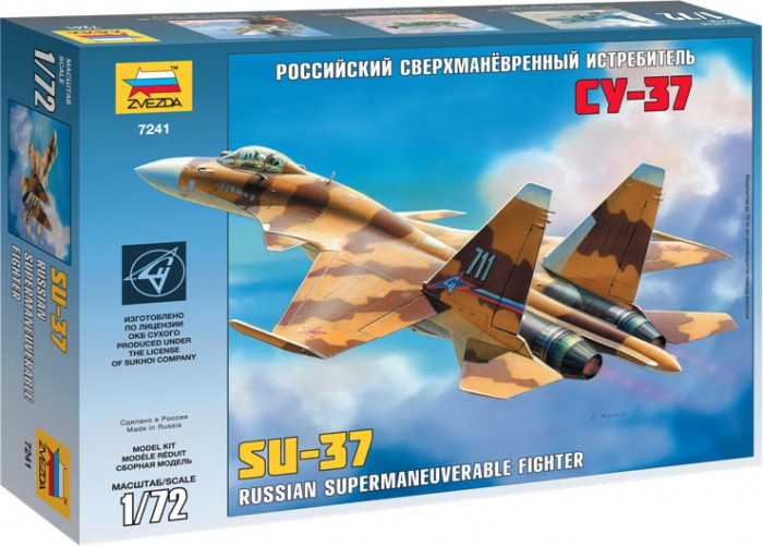 Звезда Модель Самолет Су-37 модели для сборки zvezda самолет су 25 7227п