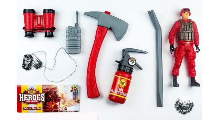 Игровые наборы Junfa Набор пожарного 99037 фотографии