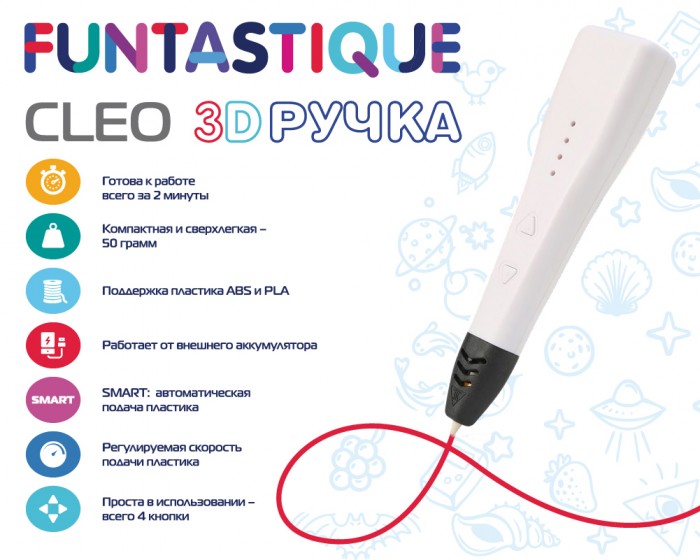 Funtastique 3D Ручка Cleo FPN04