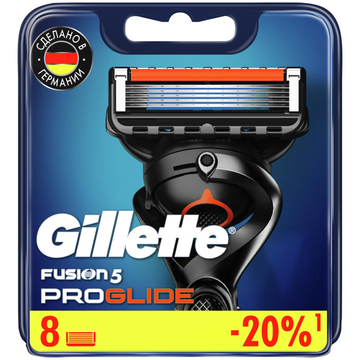 Gillette Сменные кассеты с точным триммером Fusion 5 ProGlide 8 шт.