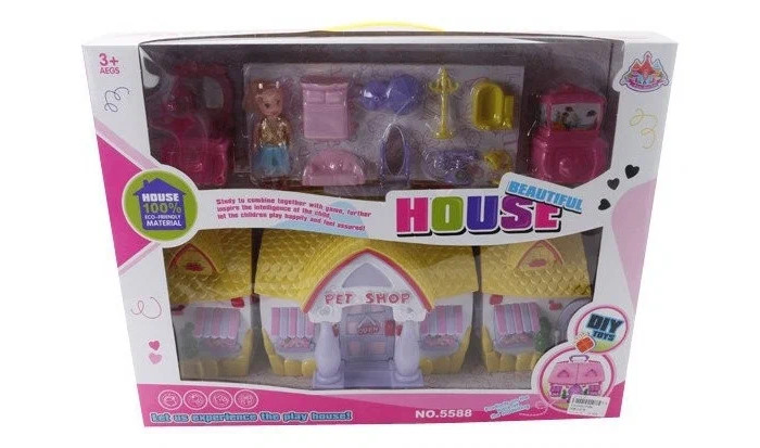 Кукольные домики и мебель Veld CO Дом для кукол с аксессуарами 43870