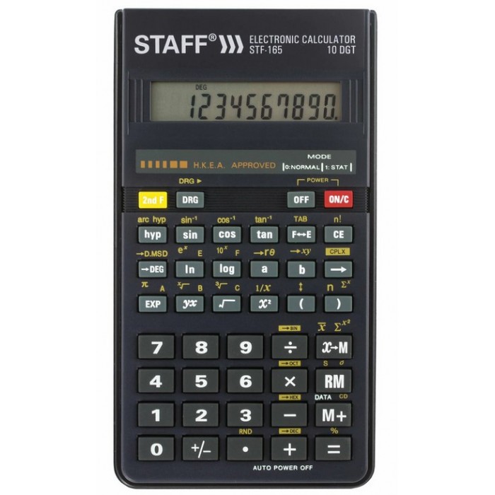 Staff Калькулятор инженерный STF-165 128 функций 10 разрядов 250122