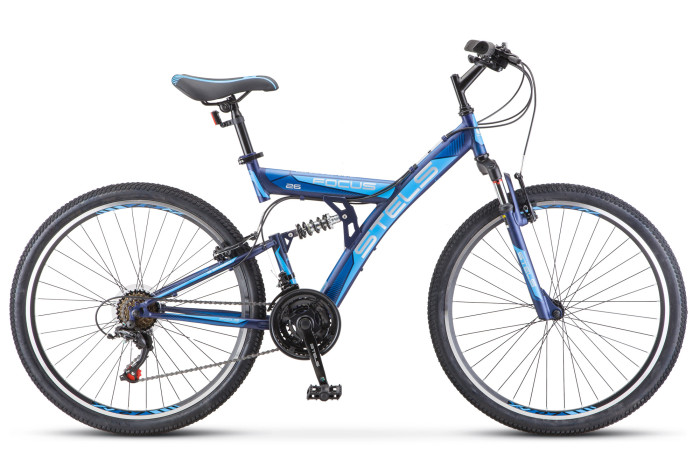 Двухколесные велосипеды Stels Focus V 18-sp 26 2021 двухколесные велосипеды altair mtb fs 26 2 0 disc рост 16 2021