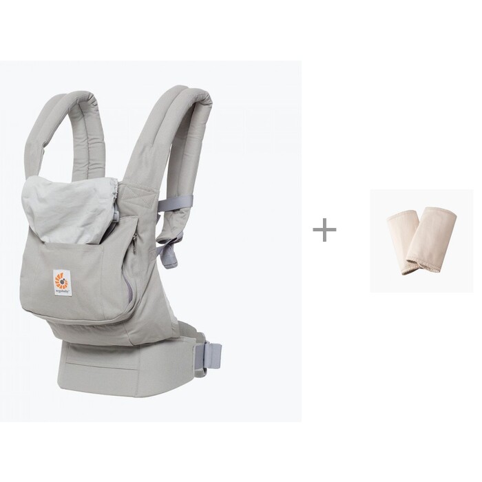 

Рюкзак-кенгуру ErgoBaby Original Carrier c накладками На Лямки Natural, Original Carrier c накладками На Лямки Natural