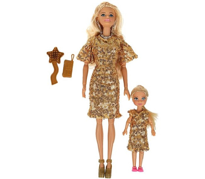 цена Куклы и одежда для кукол Карапуз Набор кукол София 29 см и Анечка 15 см