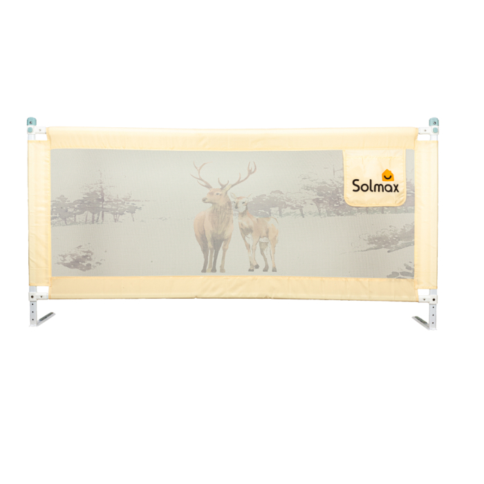 Solmax  Барьер защитный для кровати 200 см серый Solmax