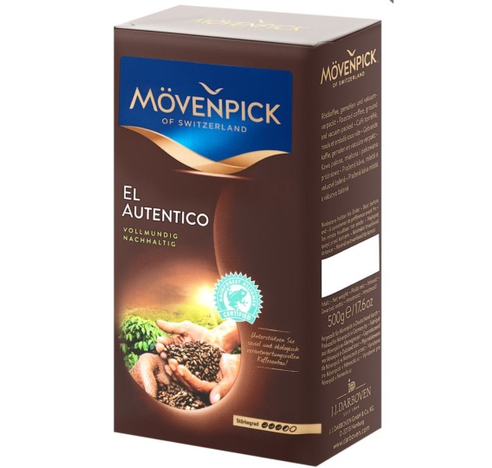 

Movenpick Кофе El Autentico RFA молотый 500 г, Кофе El Autentico RFA молотый 500 г
