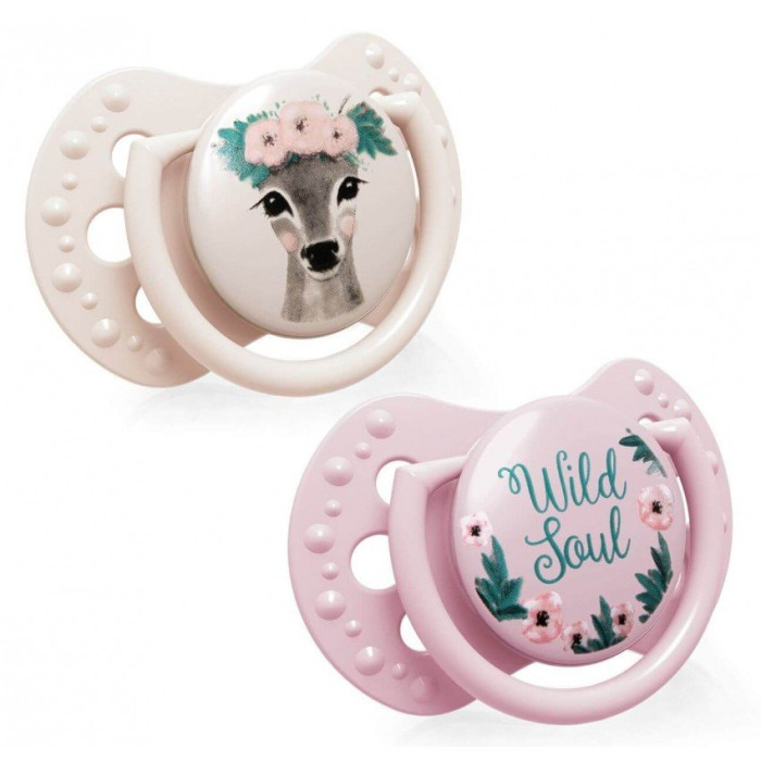 Пустышка Lovi Wild Soul динамическая силиконовая 0-2 мес. 2 шт ...