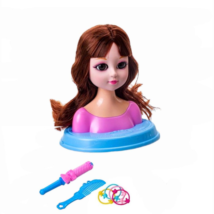 Sharktoys Кукла-манекен для создания причёсок с аксессуарами шатенка