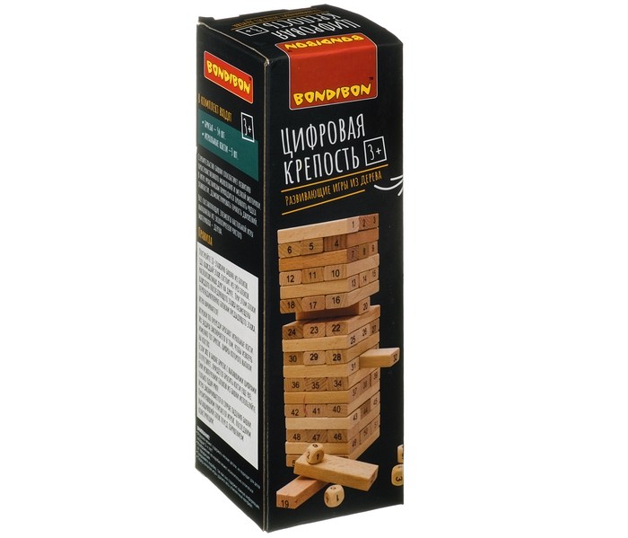 

Bondibon Развивающая игра из дерева Игра-балас Цифровая крепость, Развивающая игра из дерева Игра-балас Цифровая крепость