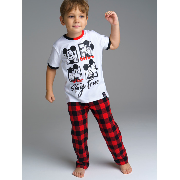 Домашняя одежда Playtoday Комплект family look для мальчика New year 2022 (футболка, брюки) фото