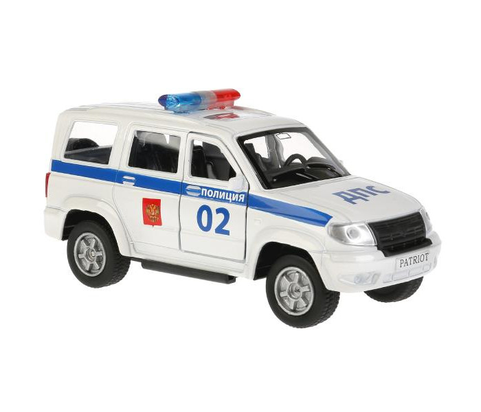 цена Машины Технопарк Машина металлическая УАЗ Patriot Полиция 12 см