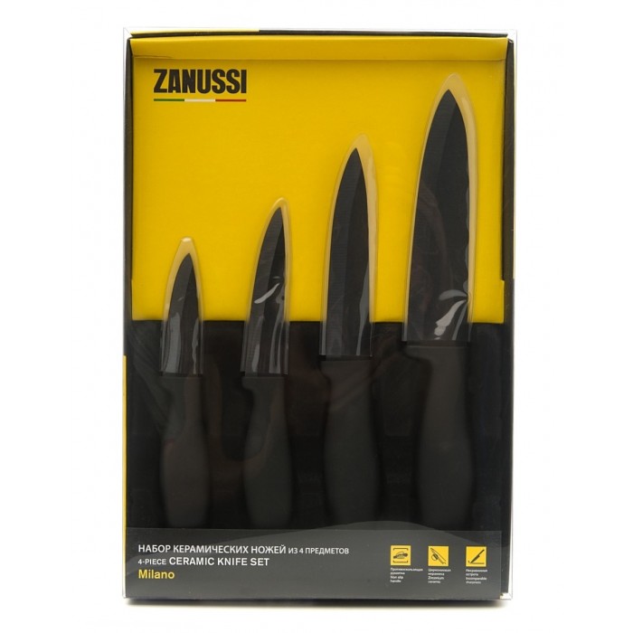 

Zanussi Набор керамических ножей Milano (4 предмета), Набор керамических ножей Milano (4 предмета)