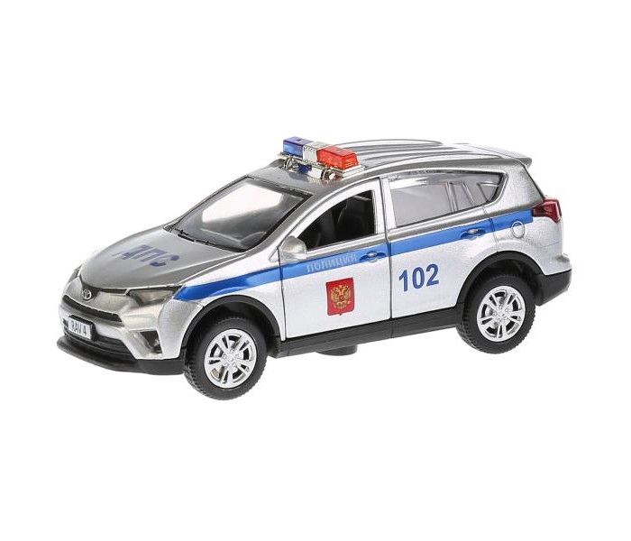 Машины Технопарк Машина Toyta RAV4 Полиция инерционная 12 см машины технопарк машина skoda octavia полиция инерционная 12 см