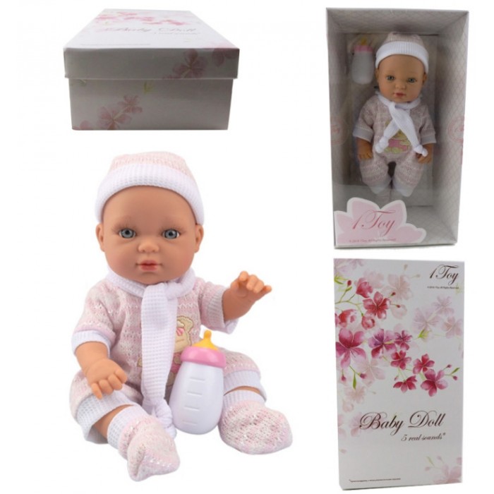 

1 Toy Пупсик функциональный Baby Doll Т14116 33 см, Пупсик функциональный Baby Doll Т14116 33 см