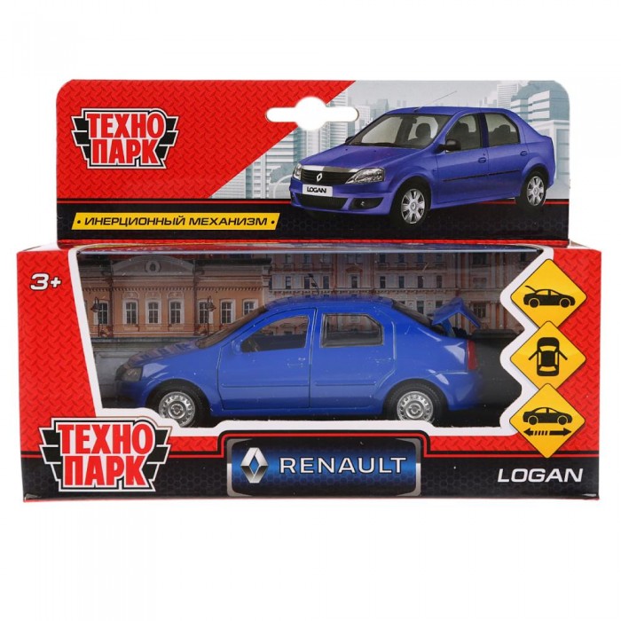 Технопарк Машина металлическая Renault Logan