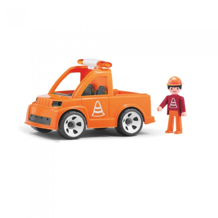 Efko Игровой набор Автомобиль дорожной службы с водителем игровой набор playmobil 1 2 3 автомобиль с коневозкой