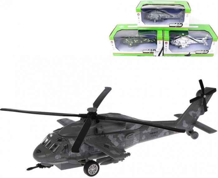 вертолеты и самолеты dickie полицейский вертолет 26 см Вертолеты и самолеты Наша Игрушка Вертолет инерционный