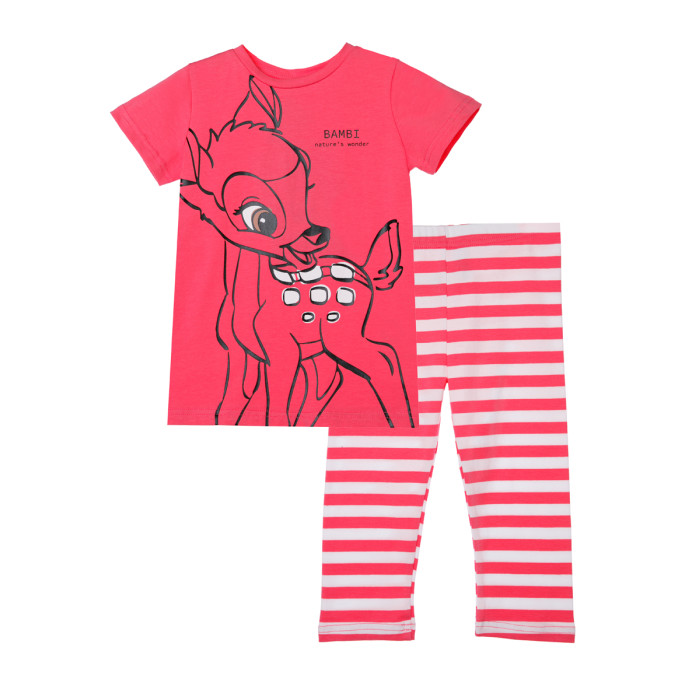 Playtoday Комплект для девочки: футболка, леггинсы Disney комплект футболка леггинсы для девочки c принтом hello kitty